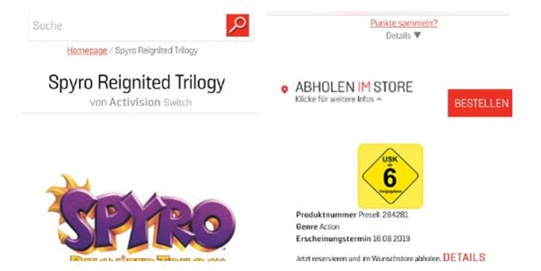 al nik nm naznauje dtum vydania Spyro Reignited Trilogy pre Switch